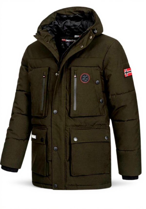 Parka Uomo Geographical Norway Impermeabile Caldo Autunno