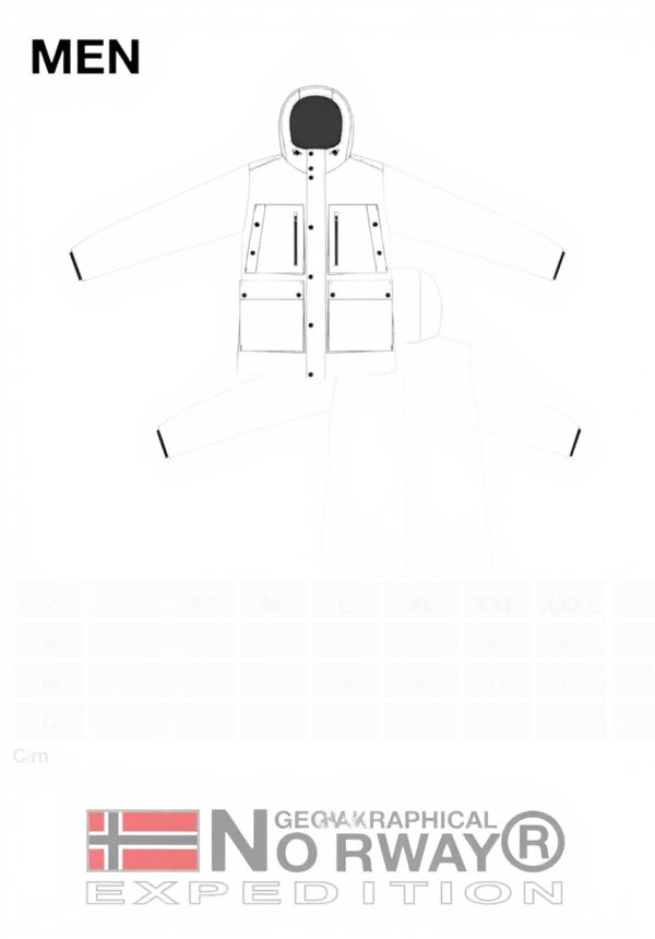 Parka Uomo Geographical Norway Impermeabile Caldo Autunno