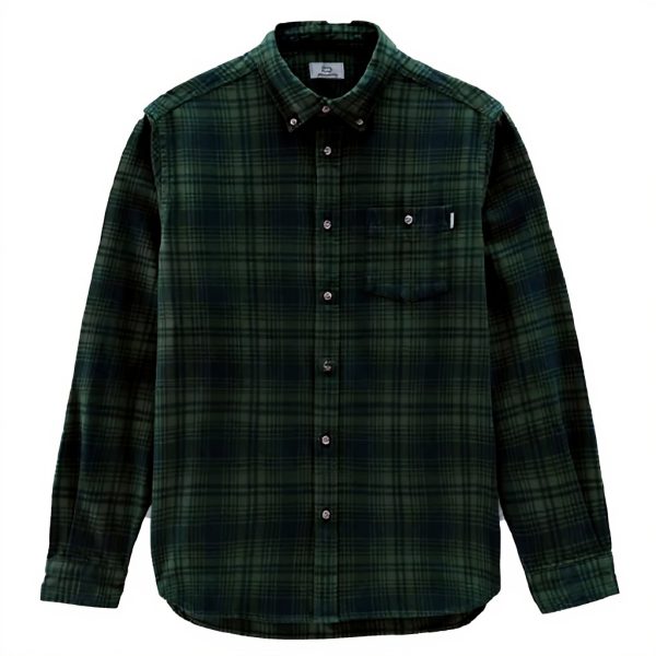Camicia uomo WOOLRICH flanella quadri Green Hunting