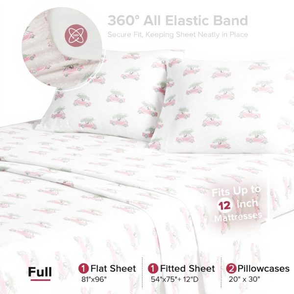 Lenzuola Woolrich Flannel Lodge Blu Cane Set 4 Pezzi