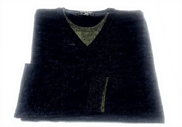 Maglione Uomo WOOLRICH Lana Merino Ultraleggero Collo V