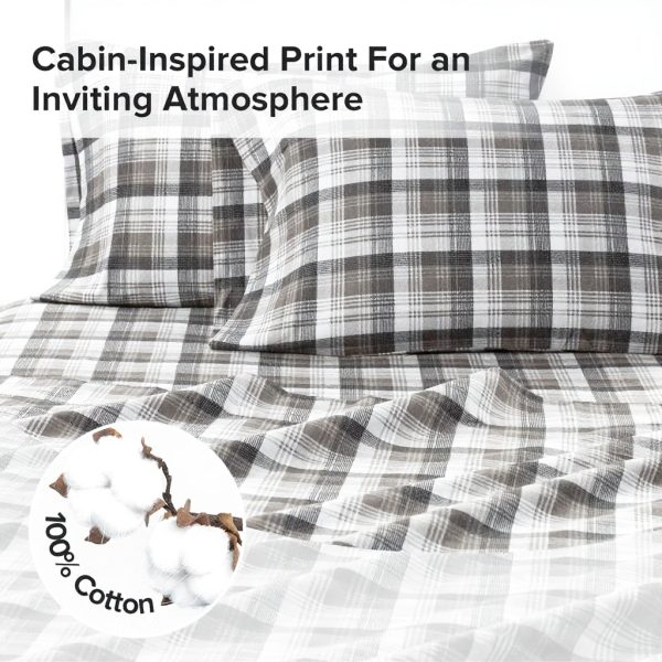 Lenzuola Woolrich flanella cotone charms calde King size