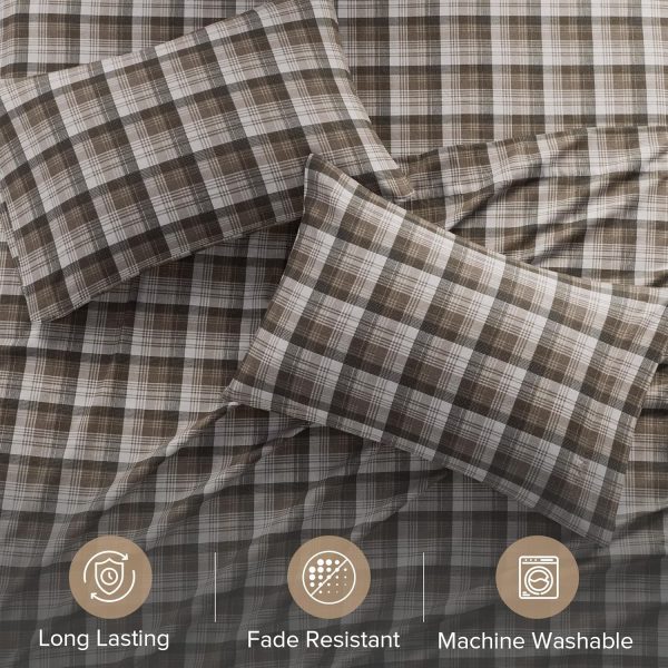 Lenzuola Woolrich flanella cotone charms calde King size-6