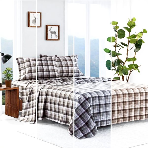 Lenzuola Woolrich flanella cotone charms calde King size