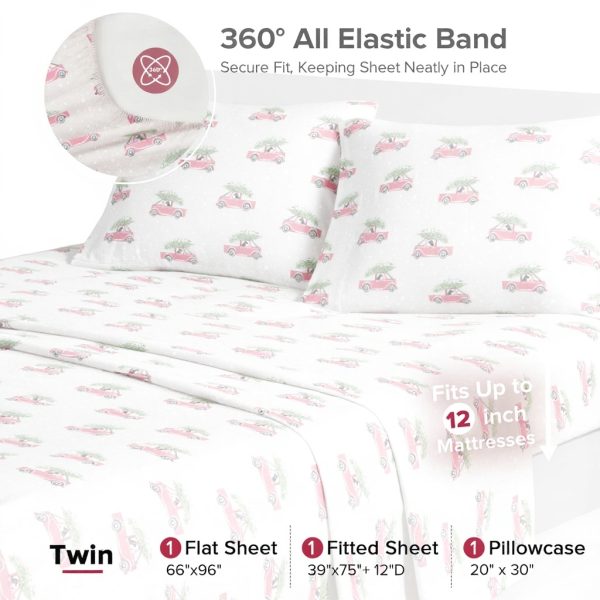 Set lenzuola flanella cotone WOOLRICH caldo cottage charms