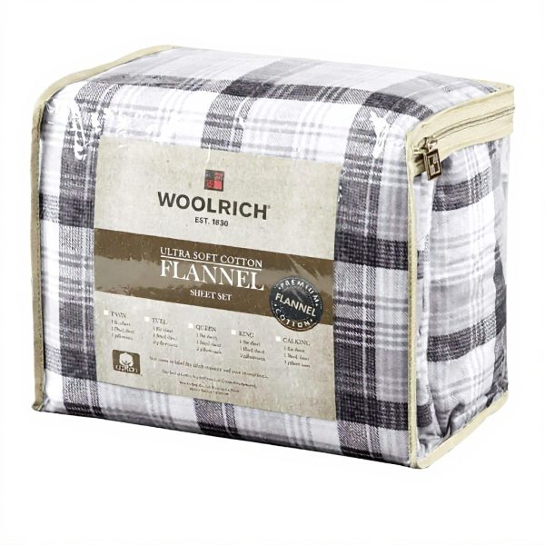 Lenzuola Flanella Woolrich Caldo Cotone Set Biancheria Letto