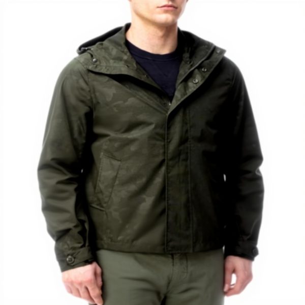 Giacche WOOLRICH Camou Rudder Jacket Summer Melton Blue