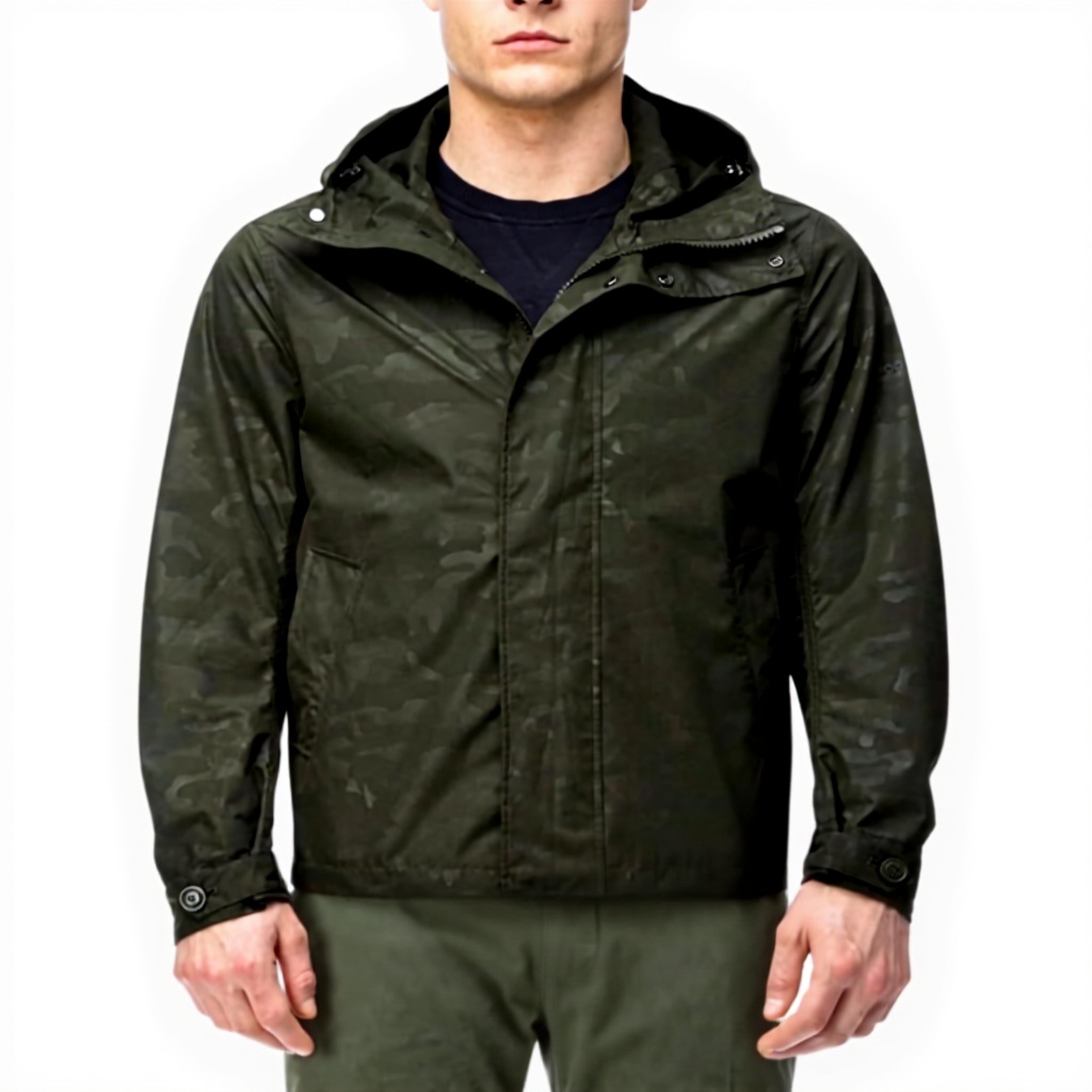 Giacche WOOLRICH Camou Rudder Jacket Summer Melton Blue