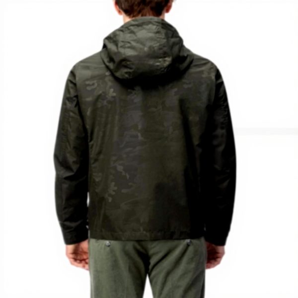 Giacche WOOLRICH Camou Rudder Jacket Summer Melton Blue