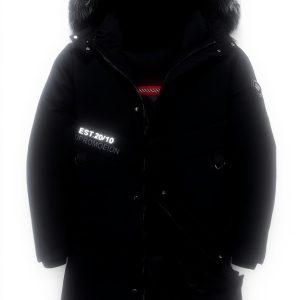 AKT Piumino Invernale Uomo Parka Lungo Piuma DOca Bianca