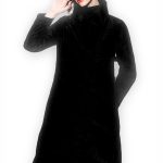 AKT Piumino Lungo Donna Nero Piumino Invernale Cappotto