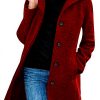 Huoghebg Cappotto Donna Invernale Misto Lana Comodo Elegante