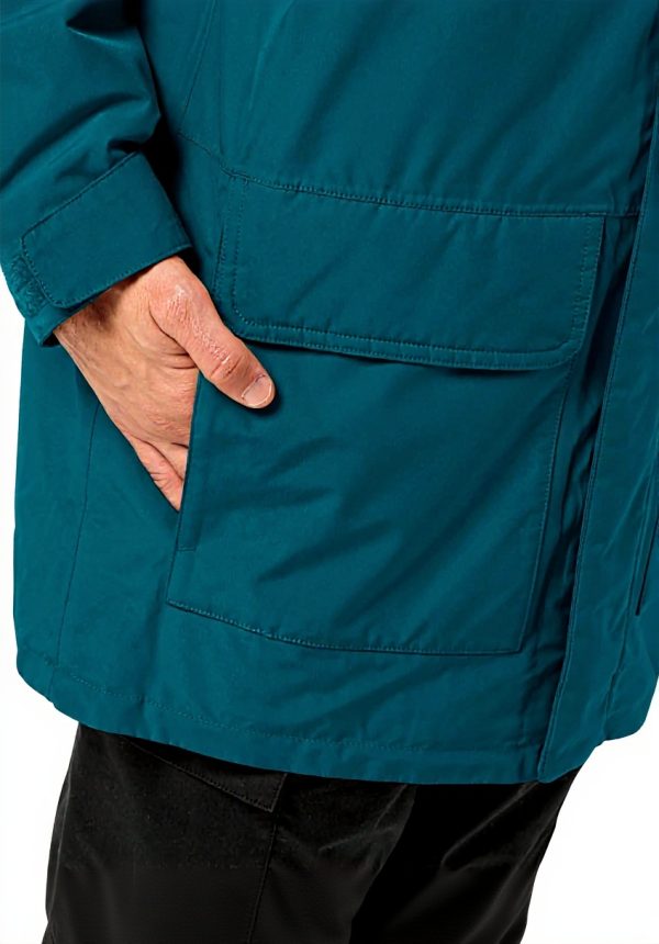Jack Wolfskin Parka Uomo Impermeabile Antivento Materiali
