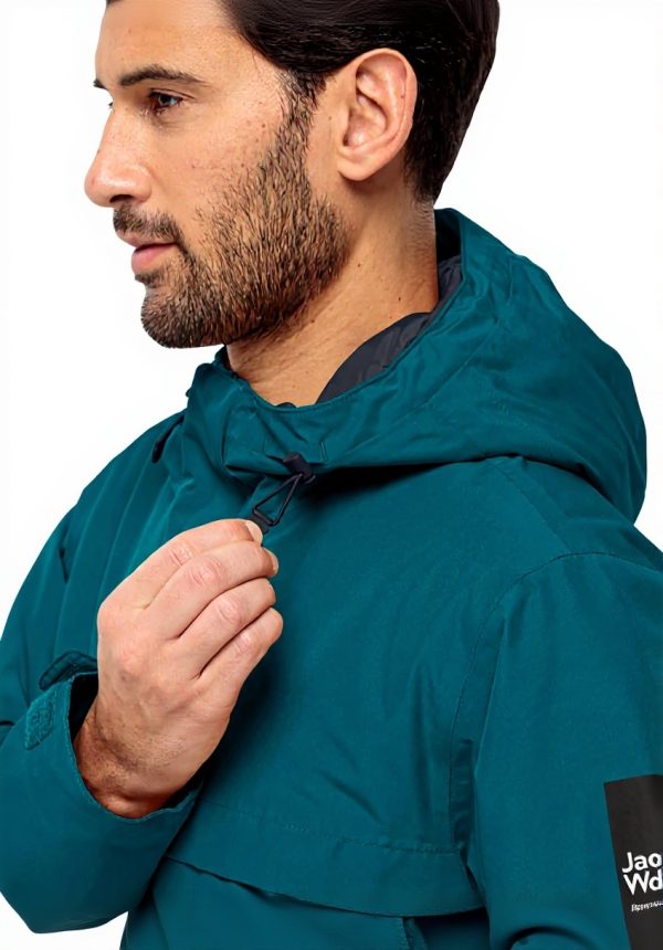 Jack Wolfskin Parka Uomo Impermeabile Antivento Materiali