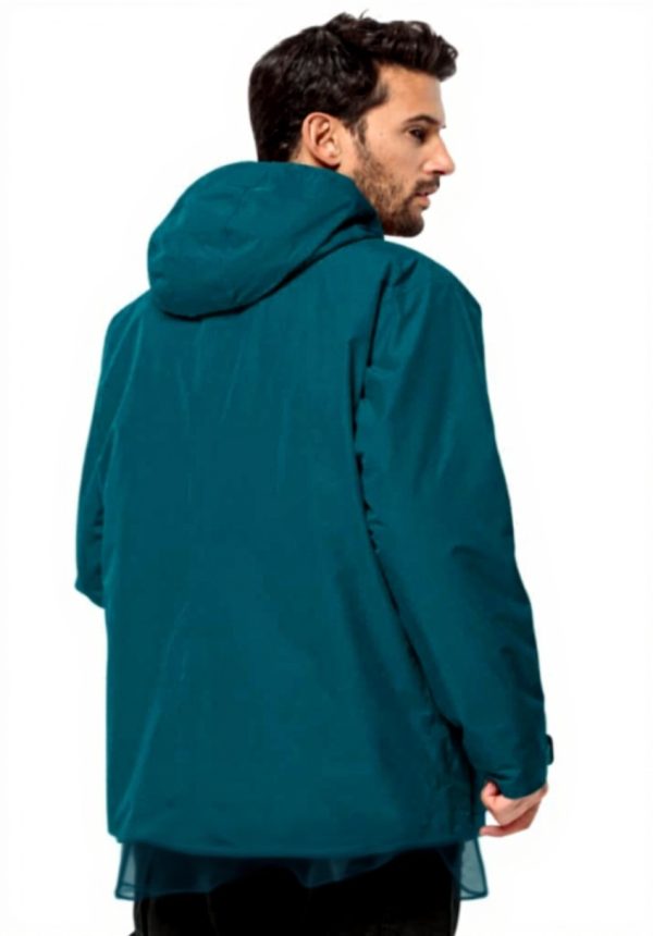 Jack Wolfskin Parka Uomo Impermeabile Antivento Materiali