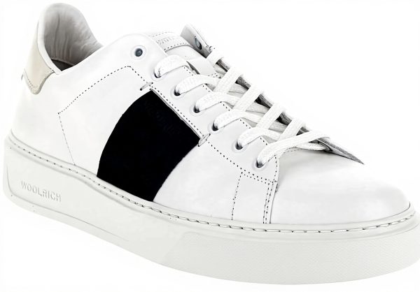 Woolrich Classic Court Sneakers Men White Leather Casual