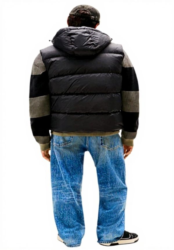 Tommy Jeans Essential Down Vest Hooded Mens Gilet Recycled