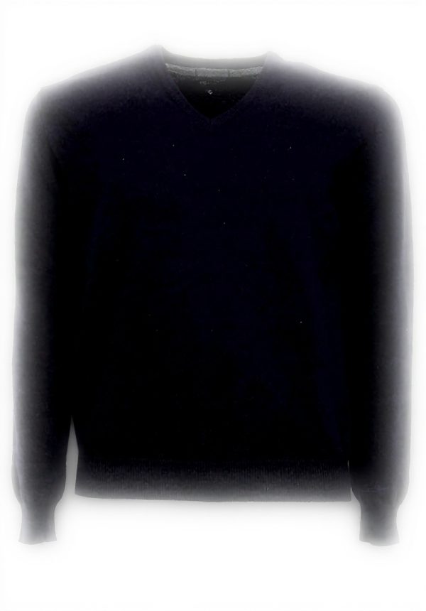 Maglione Uomo Woolrich Blue V-Neck Lana XXL