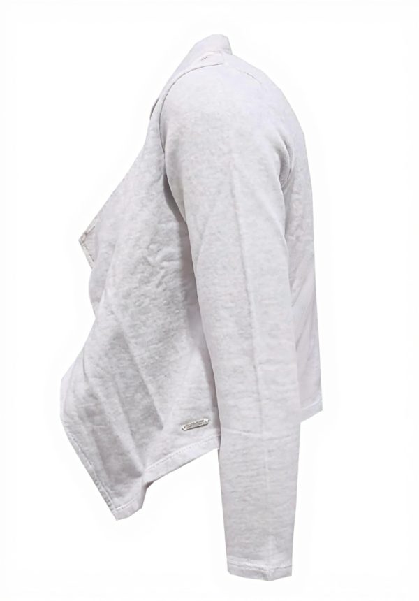 WOOLRICH Cardigan Grey Cotton Sweatshirt Girls 10 Years