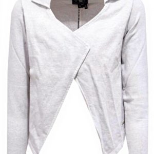 WOOLRICH Cardigan Grey Cotton Sweatshirt Girls 10 Years