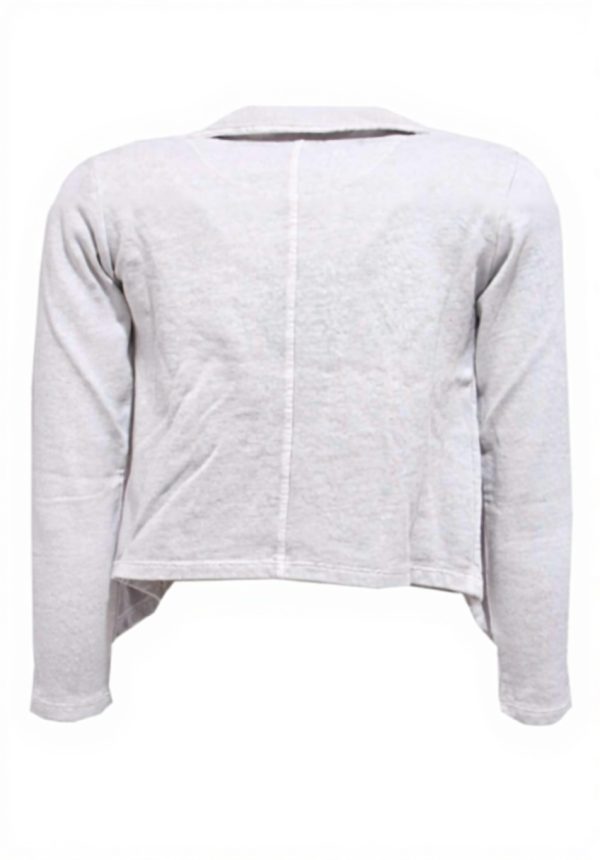 WOOLRICH Cardigan Grey Cotton Sweatshirt Girls 10 Years