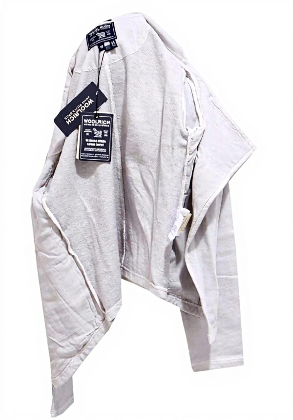 WOOLRICH Cardigan Grey Cotton Sweatshirt Girls 10 Years