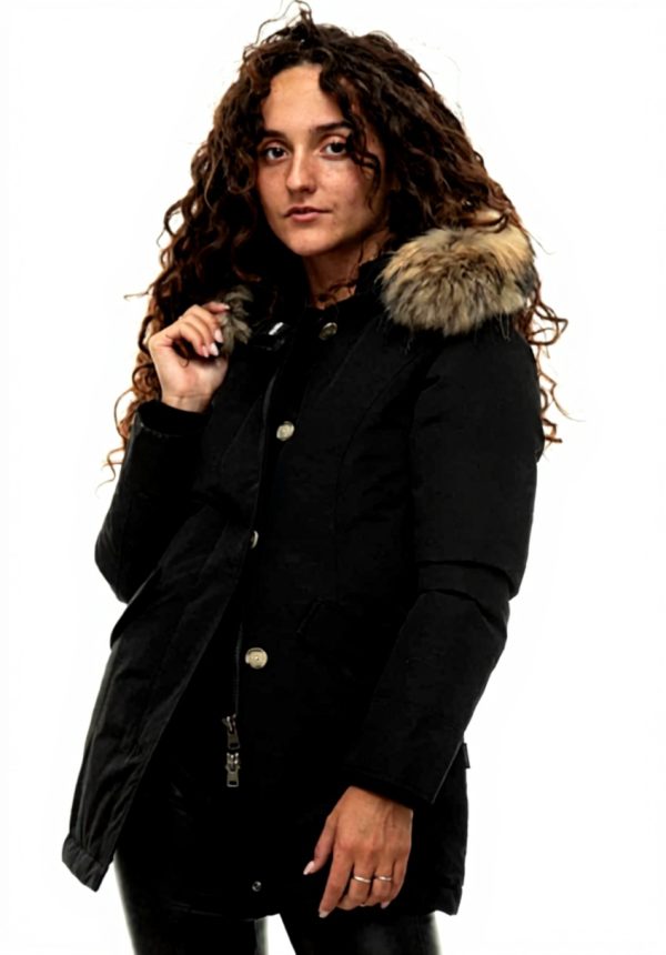 WOOLRICH Arctic Parka Women Winter Coat Snap Closure