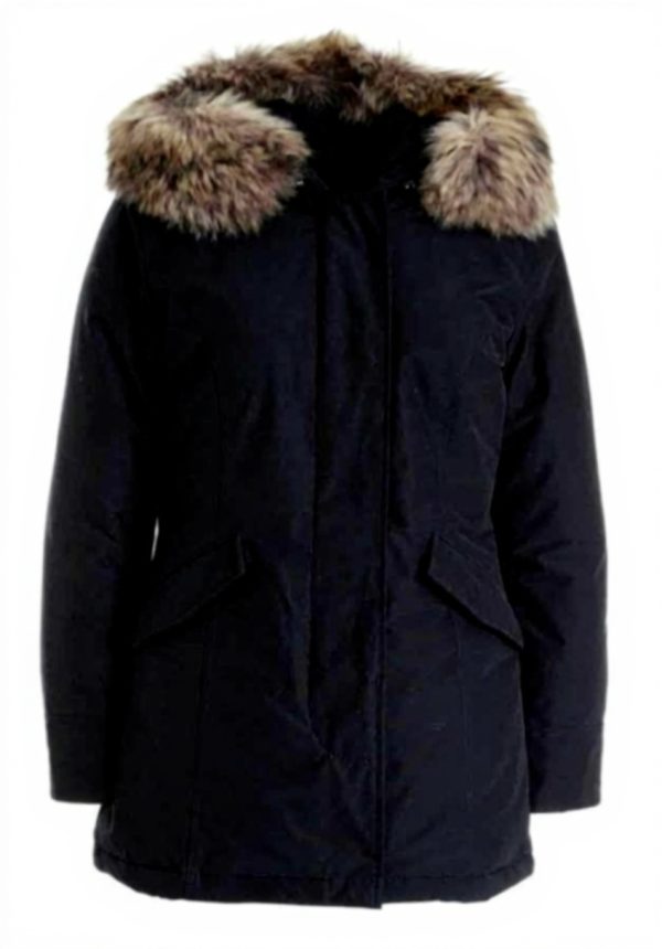 WOOLRICH Women's Navy Parka Cotton Nylon Jacket WWCPS2762