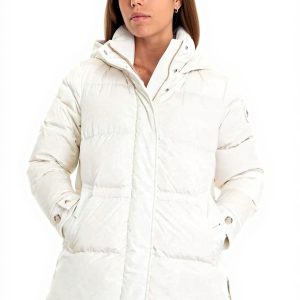 Giacconi WOOLRICH donna Bianco piumino cerniera