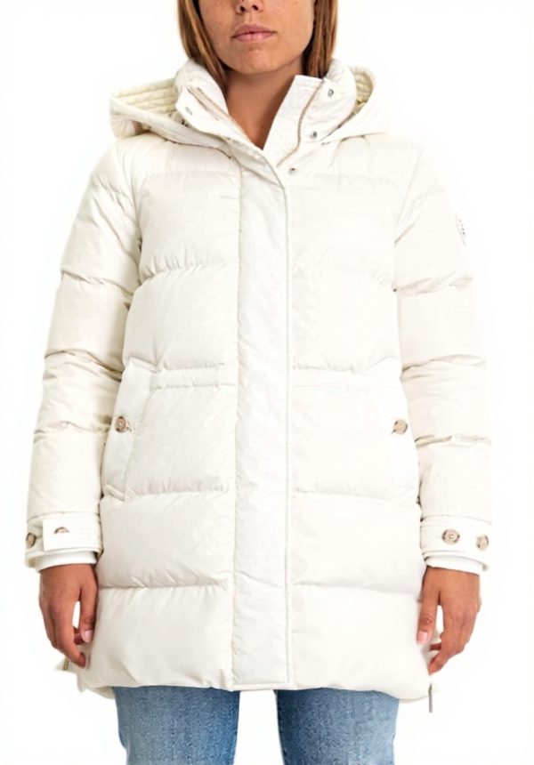 Giacconi WOOLRICH donna Bianco piumino cerniera