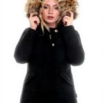 Giacconi WOOLRICH donna Nero parka senza collo