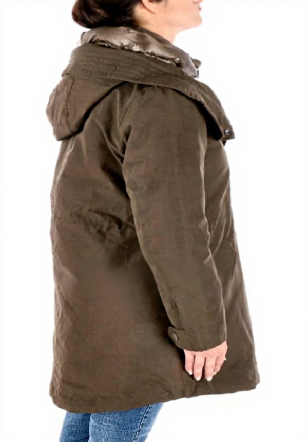 Giubbotto Donna WOOLRICH Verde Parka 3in1 militare lungo