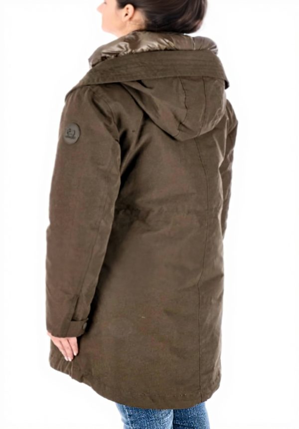 Giubbotto Donna WOOLRICH Verde Parka 3in1 militare lungo