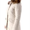 Woolrich Arctic Parka Women Long Luxury Cream Coat