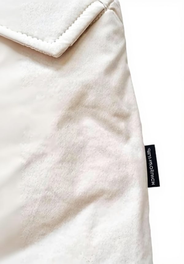 Woolrich Luxury Arctic Parka Womens Long Cream Coat XS