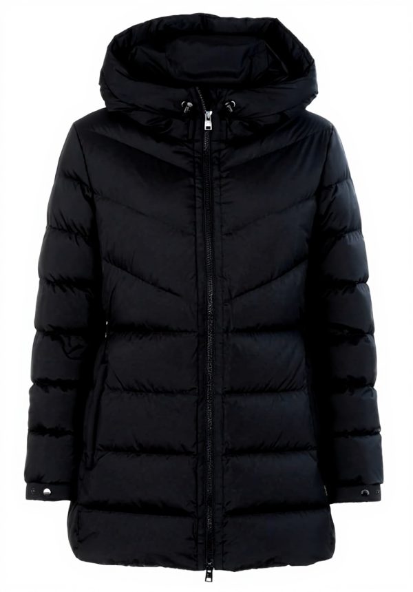 Woolrich Parka Women L Size Winter Coat Logo