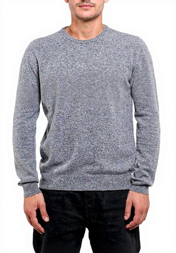 Maglione Uomo Woolrich Supergeelong Grigio Chiaro Taglia S