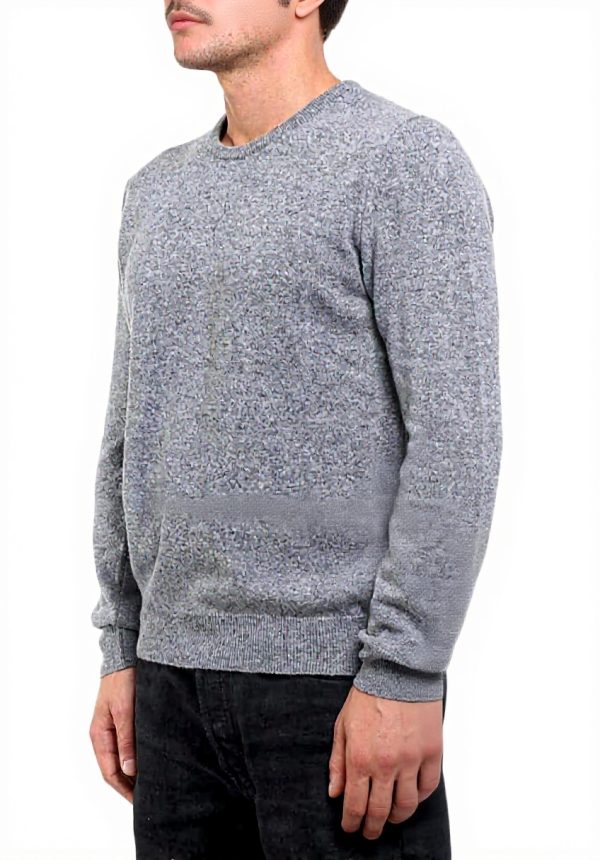 Maglione Uomo Woolrich Supergeelong Grigio Chiaro Taglia S