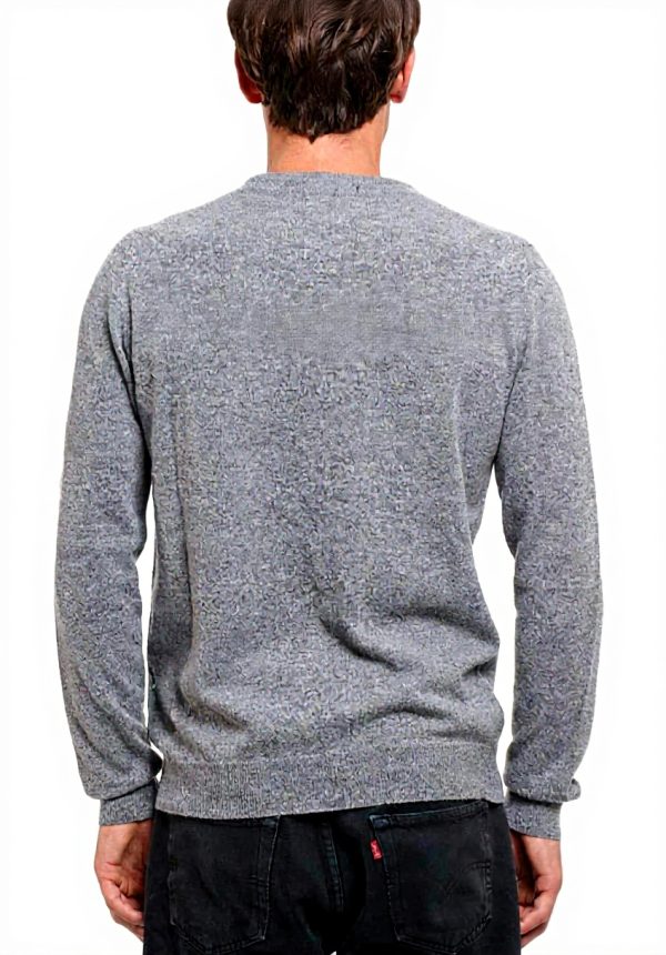 Maglione Uomo Woolrich Supergeelong Grigio Chiaro Taglia S