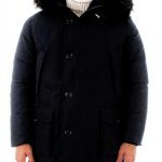 Woolrich Parka Uomo Melton Blue Giacche invernali calde