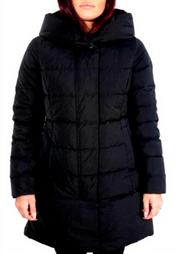 WOOLRICH Puffy Prescott Parka Women Black Down Jacket