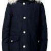 Giacche Woolrich Blu XL Tessuto Ramar Imbottitura Piuma