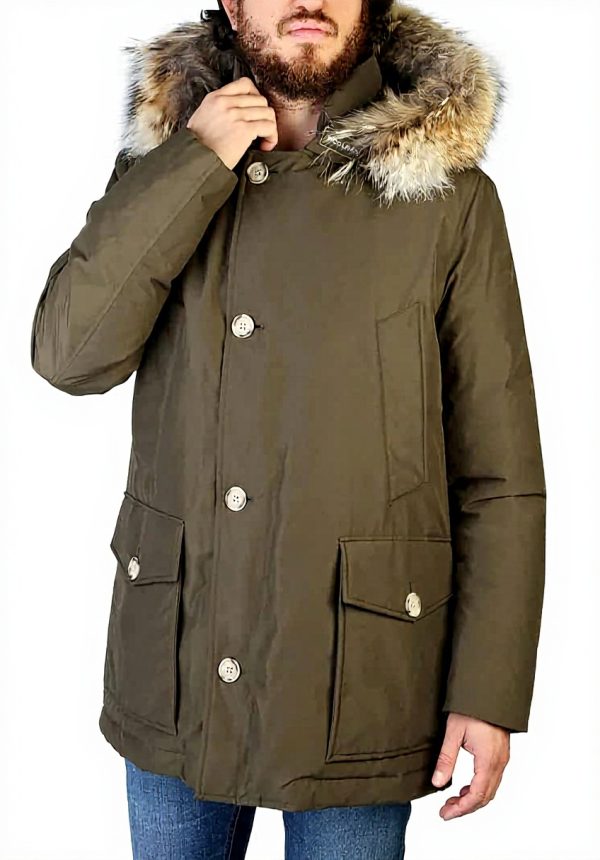 Giacche Woolrich Blu XL Tessuto Ramar Imbottitura Piuma