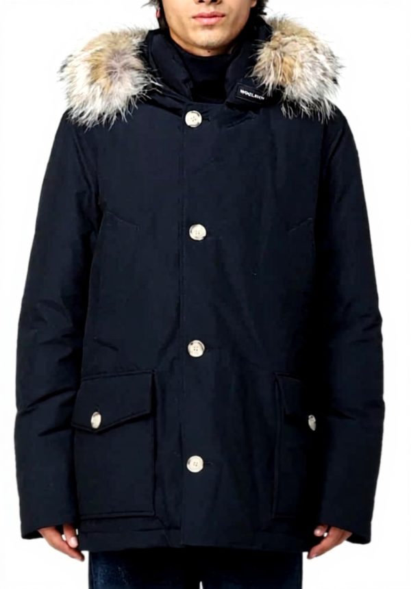 Giacche Woolrich Blu XL Tessuto Ramar Imbottitura Piuma