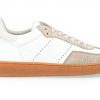 Sneaker WOOLRICH Swing Court Pelle Beige Uomo Taglia 43