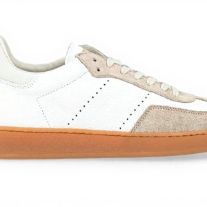 Sneaker WOOLRICH Swing Court Pelle Beige Uomo Taglia 43