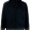 WOOLRICH Soft Shell Hoodie Blu Uomo Giacca Softshell