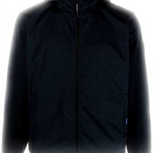 WOOLRICH Soft Shell Hoodie Blu Uomo Giacca Softshell