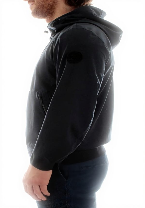 WOOLRICH Soft Shell Felpa Impermeabile Uomo Melton Blue