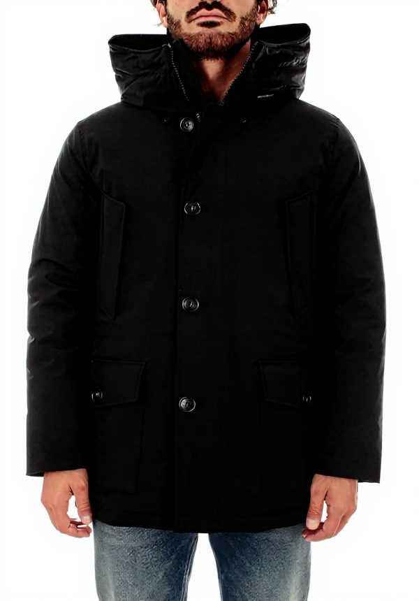 Cappotto Woolrich Uomo Nero Poliammide Parka XL